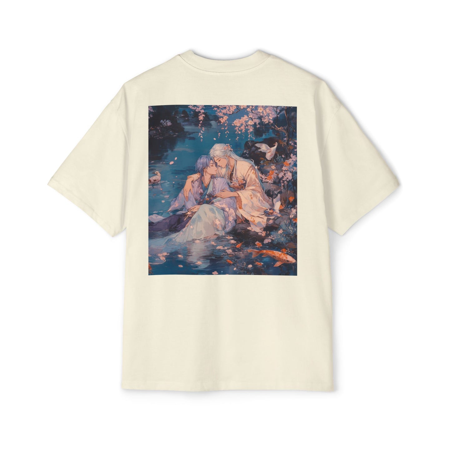 🌌 [DROP 03: DREAMSCAPES] Oversized Heavy Cotton Art Tee – Serene Affection