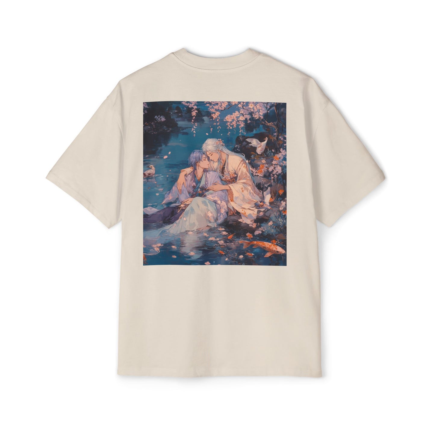 🌌 [DROP 03: DREAMSCAPES] Oversized Heavy Cotton Art Tee – Serene Affection