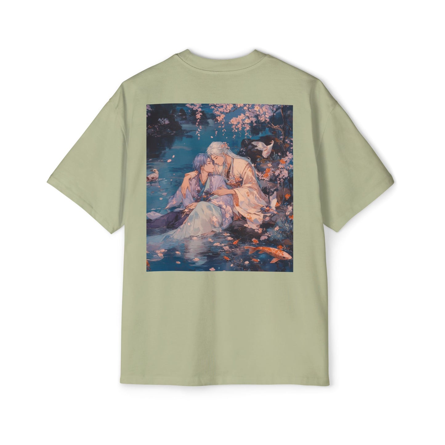 🌌 [DROP 03: DREAMSCAPES] Oversized Heavy Cotton Art Tee – Serene Affection