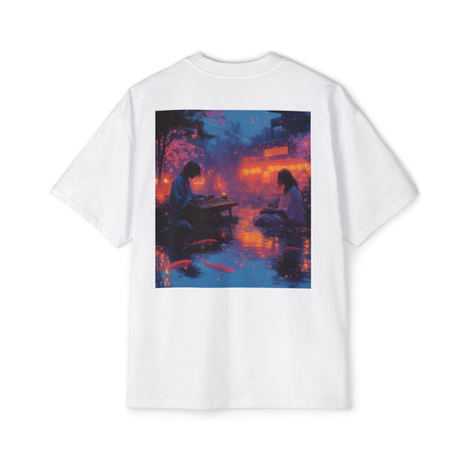 🌌 [DROP 03: DREAMSCAPES] Oversized Heavy Cotton Art Tee – Ethereal Synth Session