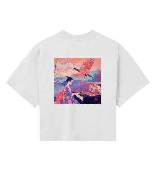 🌌 [DROP 03: DREAMSCAPES] Crop Top – Synth & Serenity